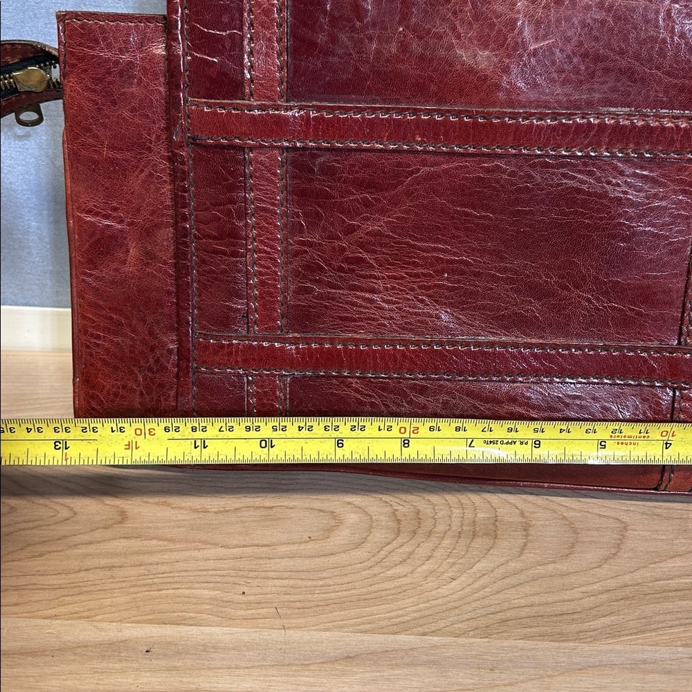 Vintage IGOR style Luxurious Brown Red Leather Bag - Picture 6 of 7